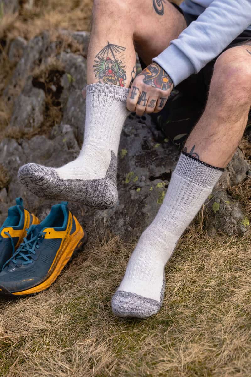 Merino Hiker Socks / Grey