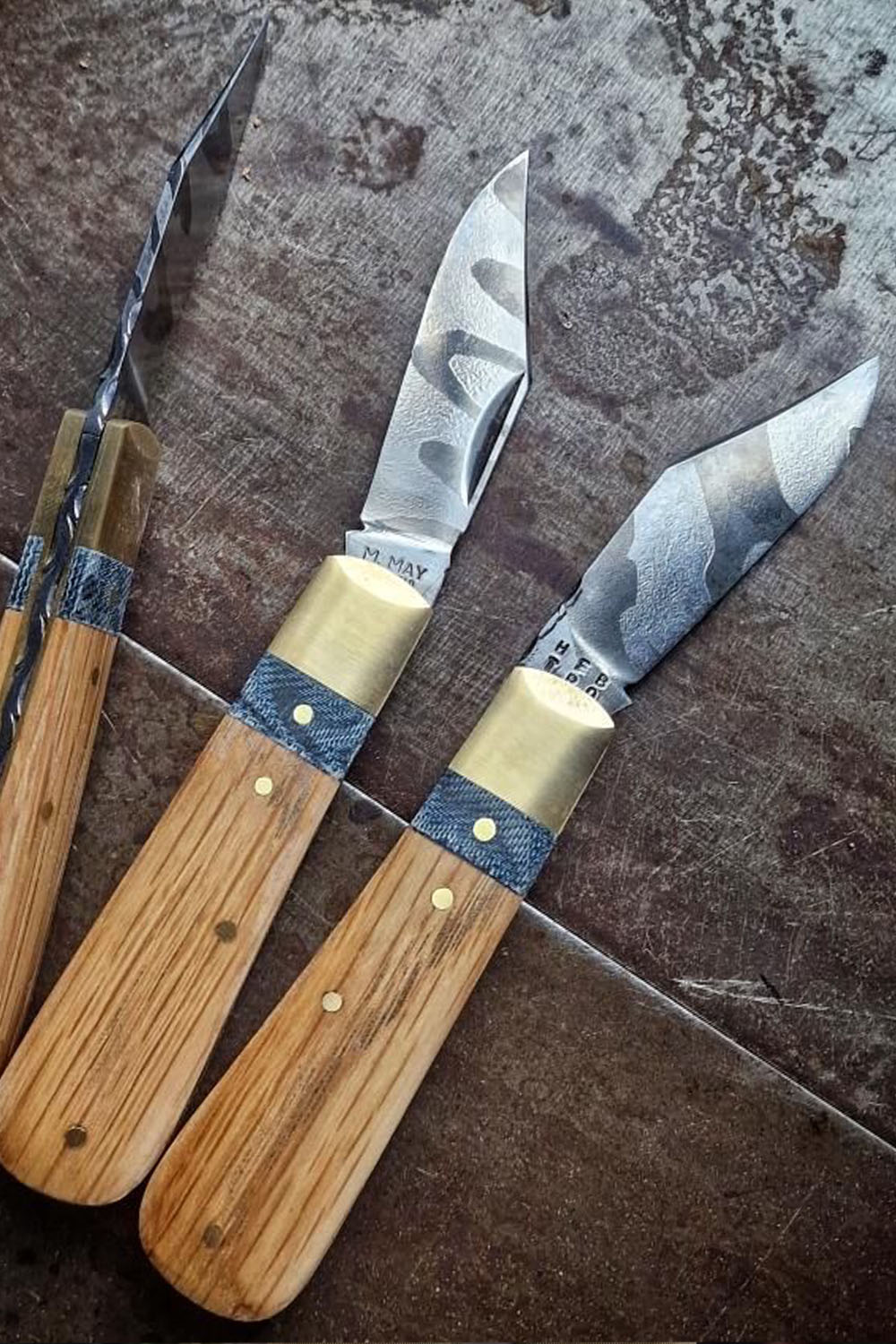 Damascus Denim Barlow Knife