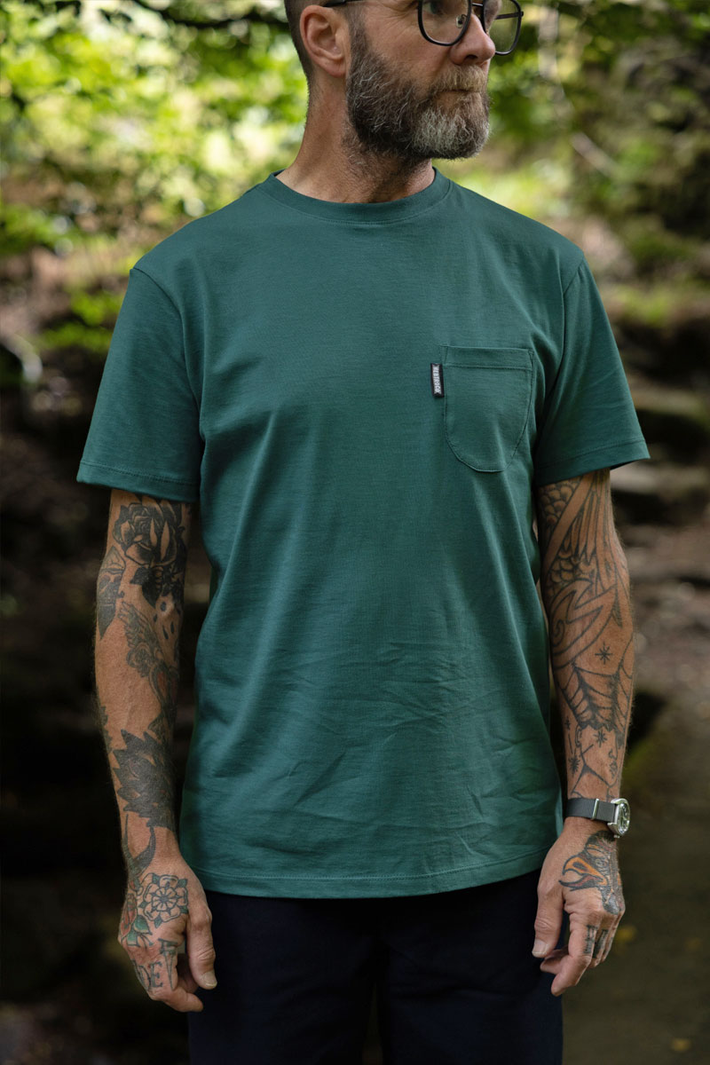 Botanical Green Pocket T-Shirt