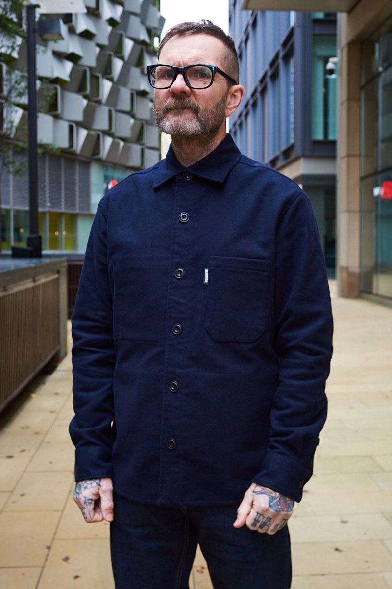 Moleskin Overshirt / Dark Navy