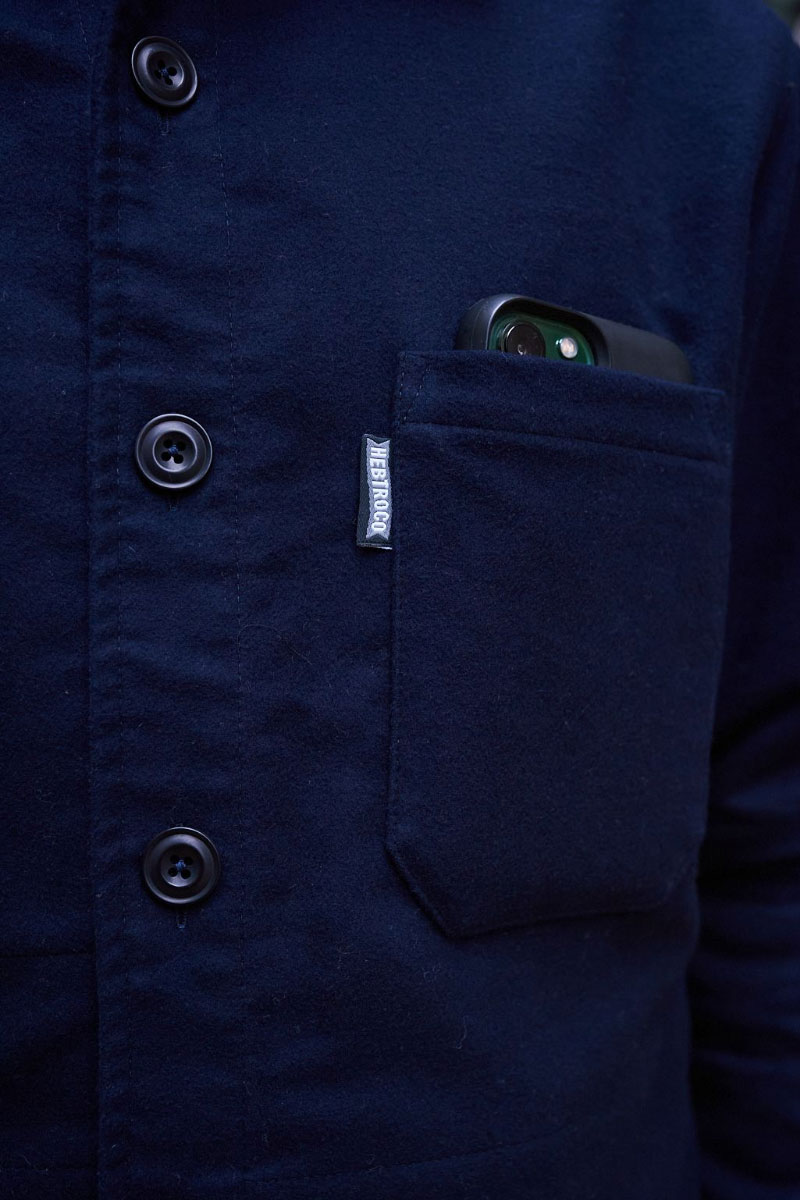 Moleskin Overshirt / Dark Navy