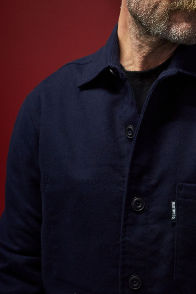 Moleskin Overshirt / Dark Navy