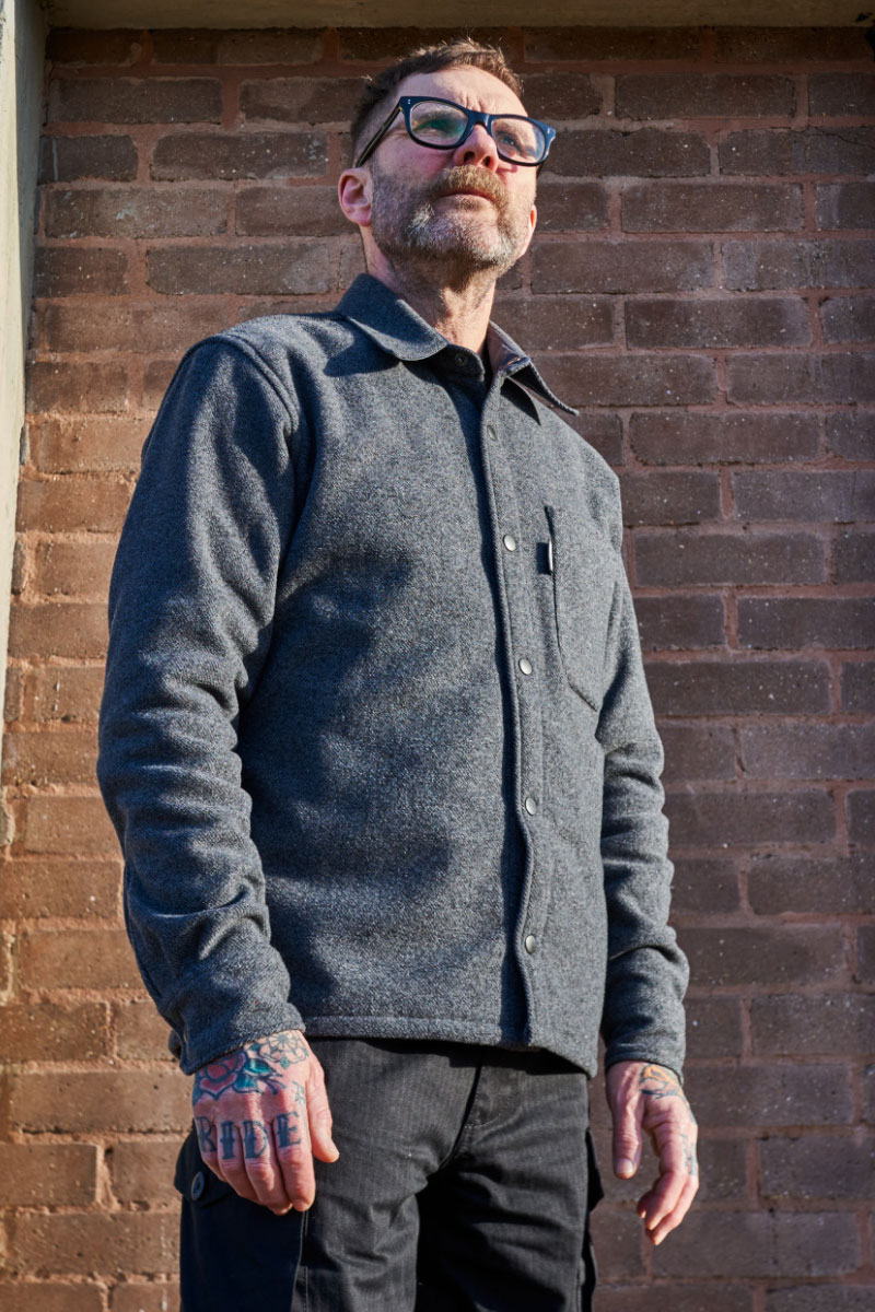 Wool Overshirt V2 / Grey Sky