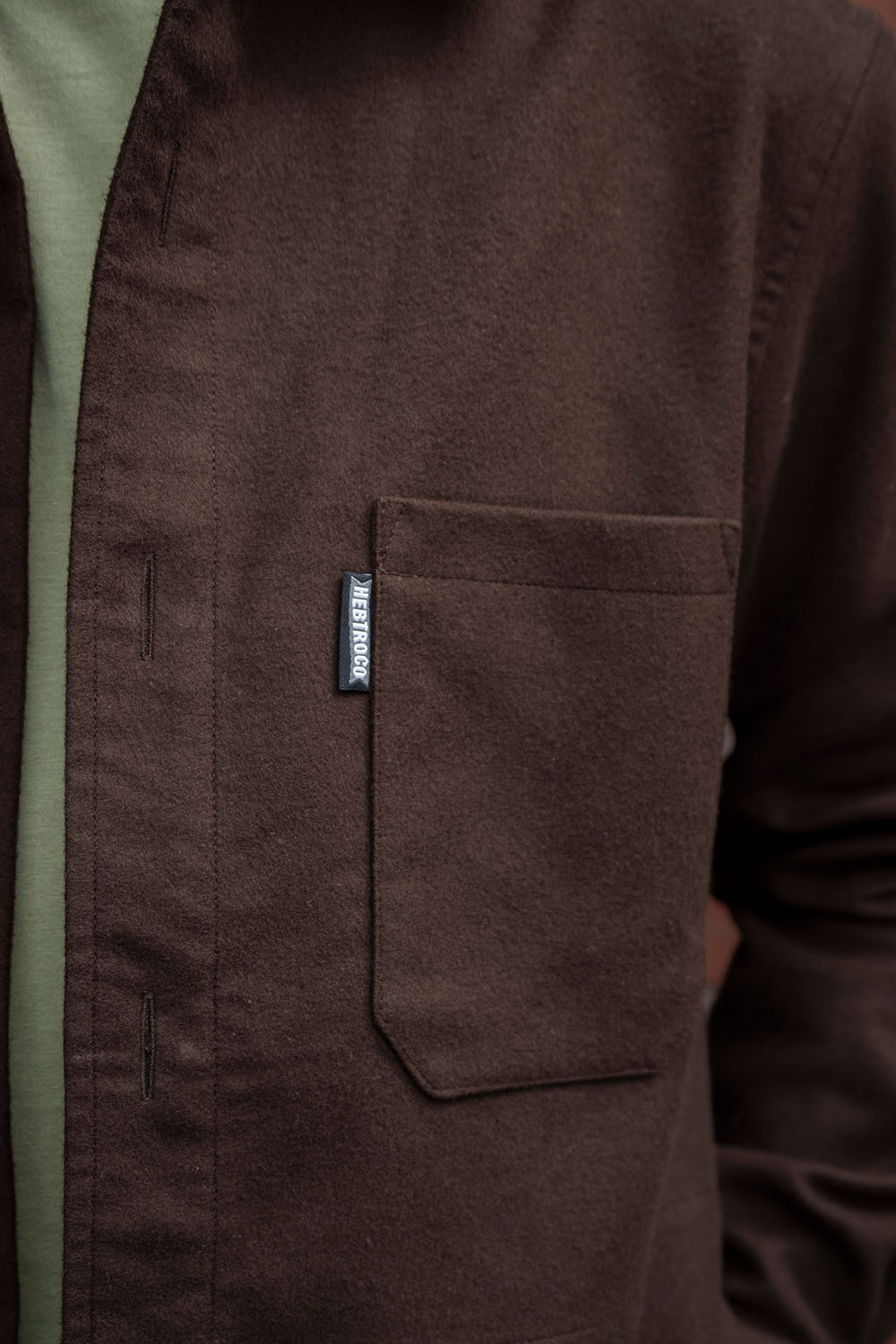 Moleskin Overshirt / Cocoa