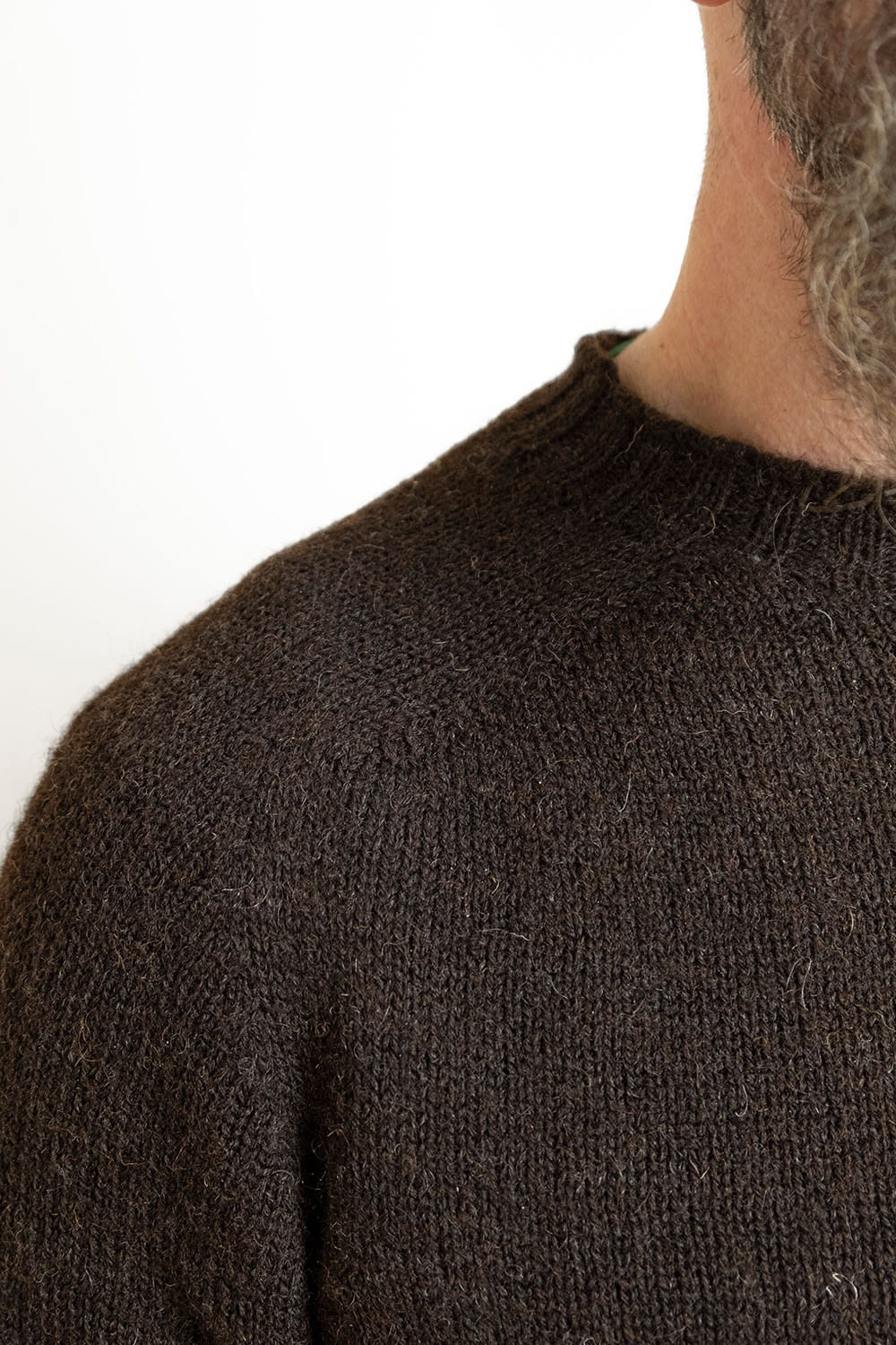 True Voe Shetland Jumper / Bitter Chocolate