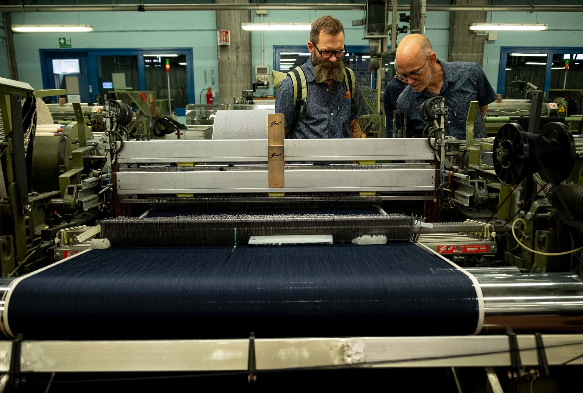 HebTroCo denim on the Selvedge loom at Candiani in Milan