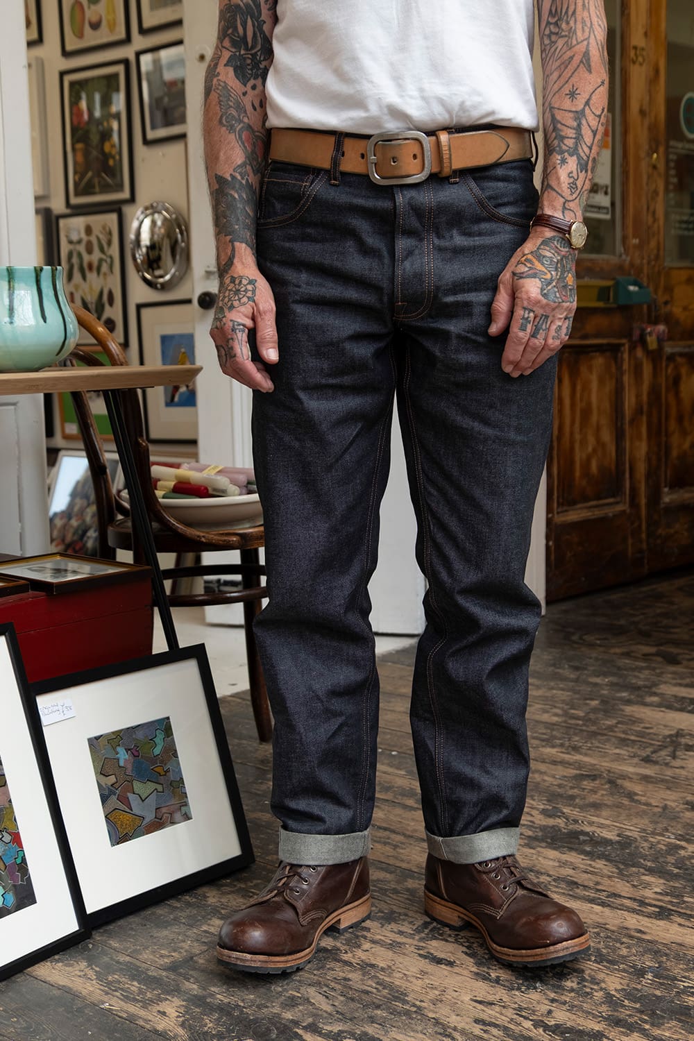 GVNR-14 Selvedge Denim Jeans / Indigo