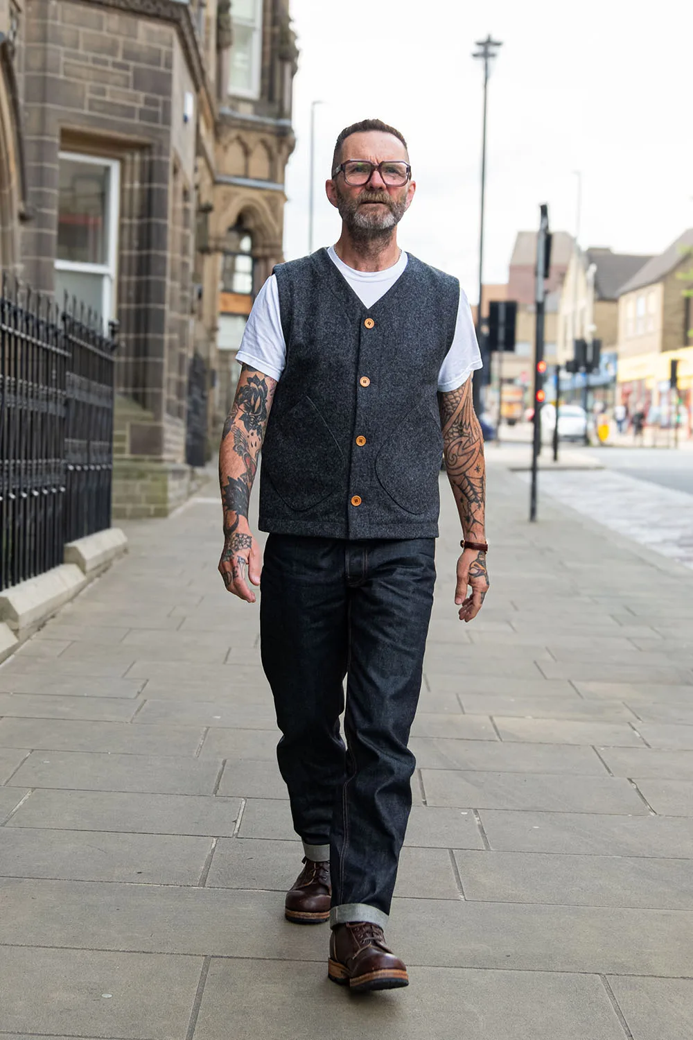 Melton Vest / Grey
