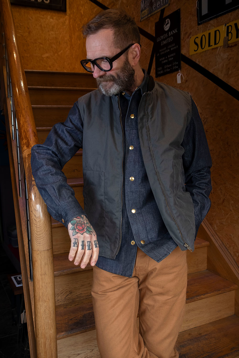 Wax n Wool Vest / Charcoal