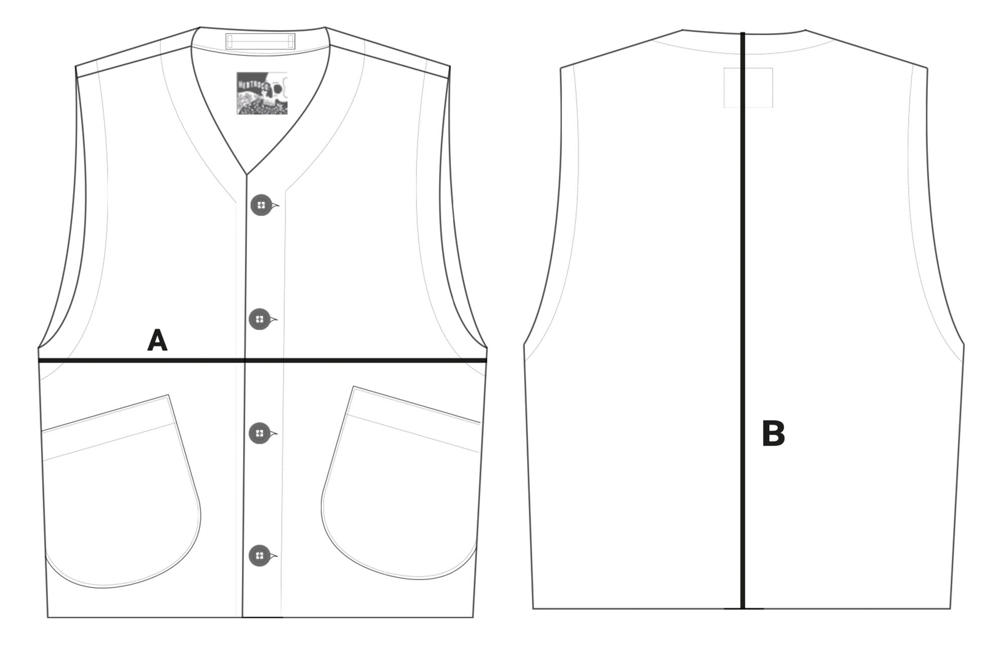 Melton Vest / Navy