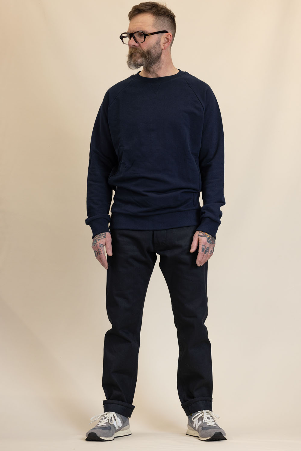 M16 Selvedge Denim Jeans / Double Black