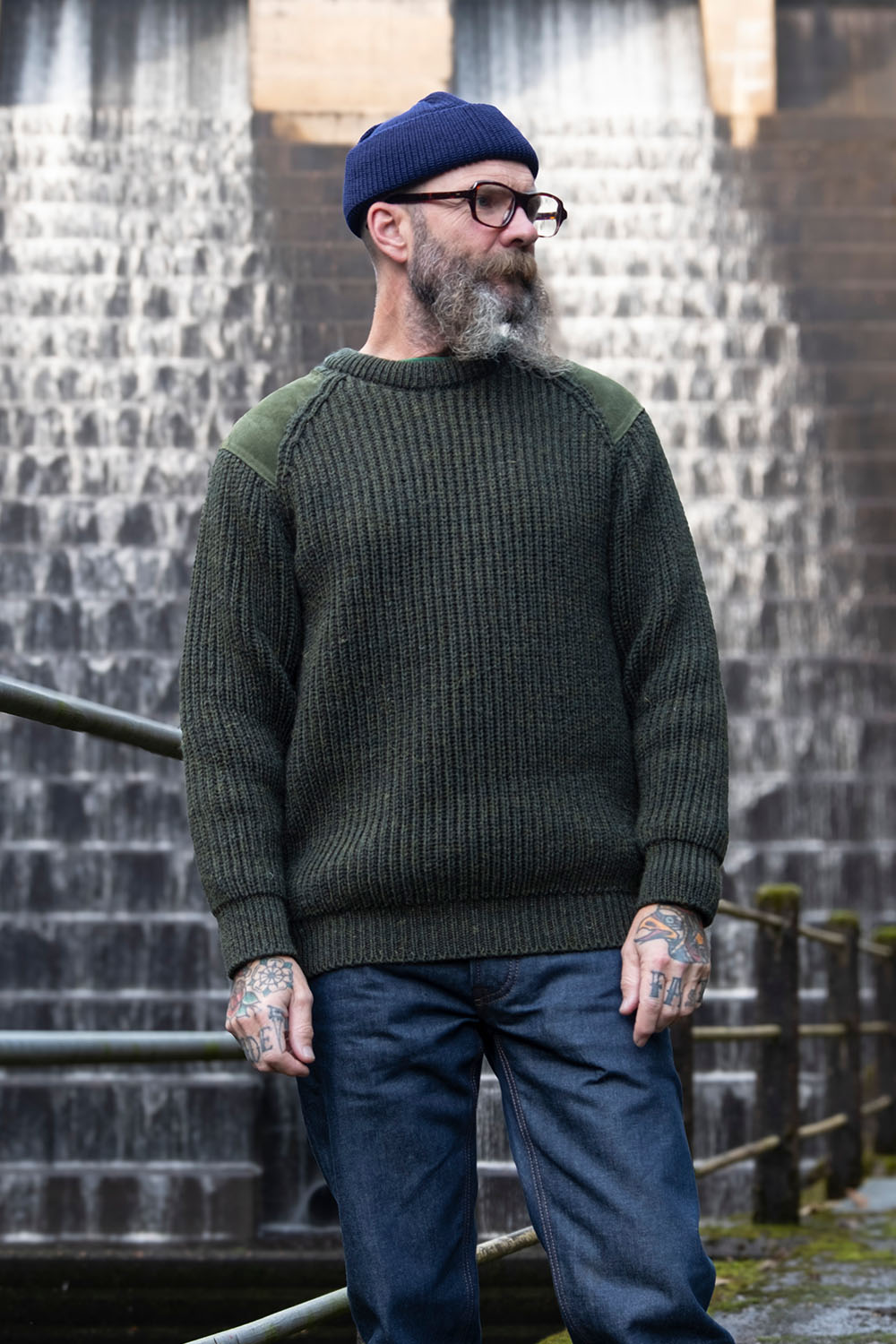 Man of Action Jumper / Land Green